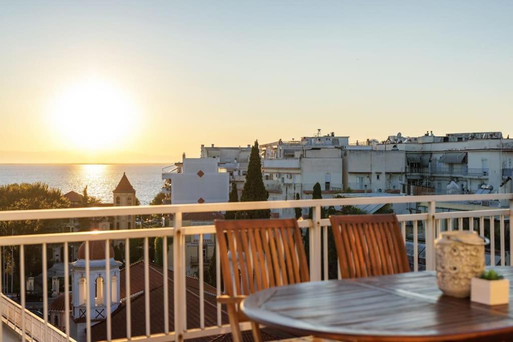Appartamento Sea View Sunset Penthouse Salonicco Esterno foto